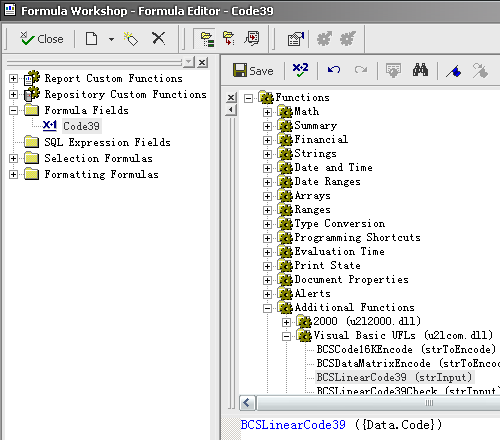 code39 crystal reports formula field code39 crystal reports formula field